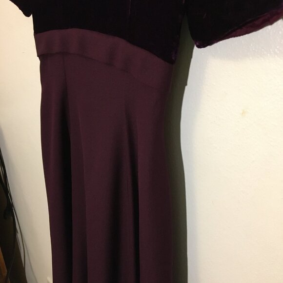 Vintage Fancy Maxi Dress Bridgerton Formal Empire Waist Ball Gala Holiday (BT) - Picture 13 of 14